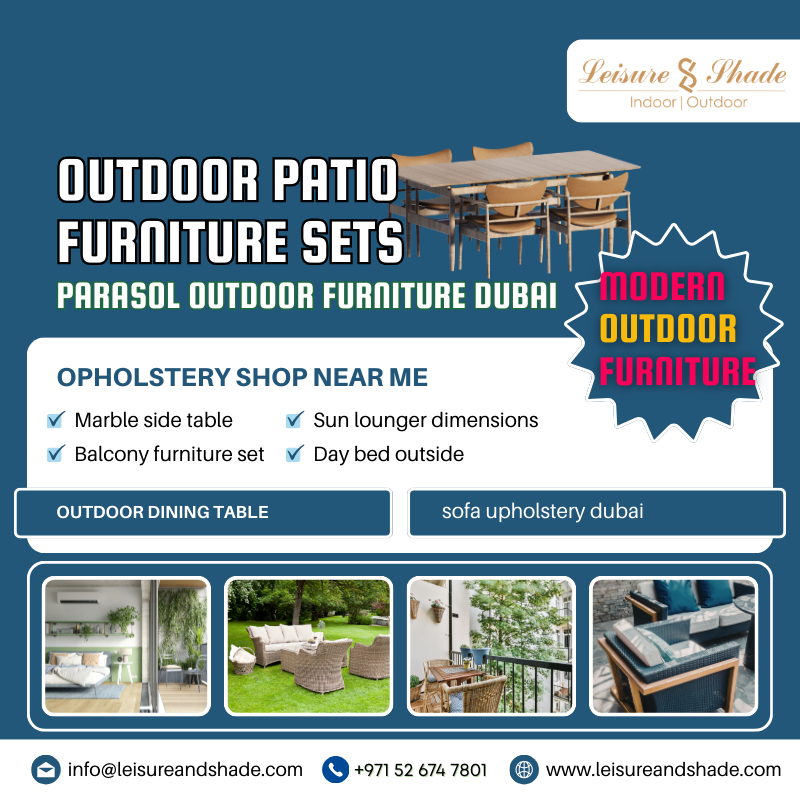 Modern Balcony Furniture Set Designs – Leisure and Shade