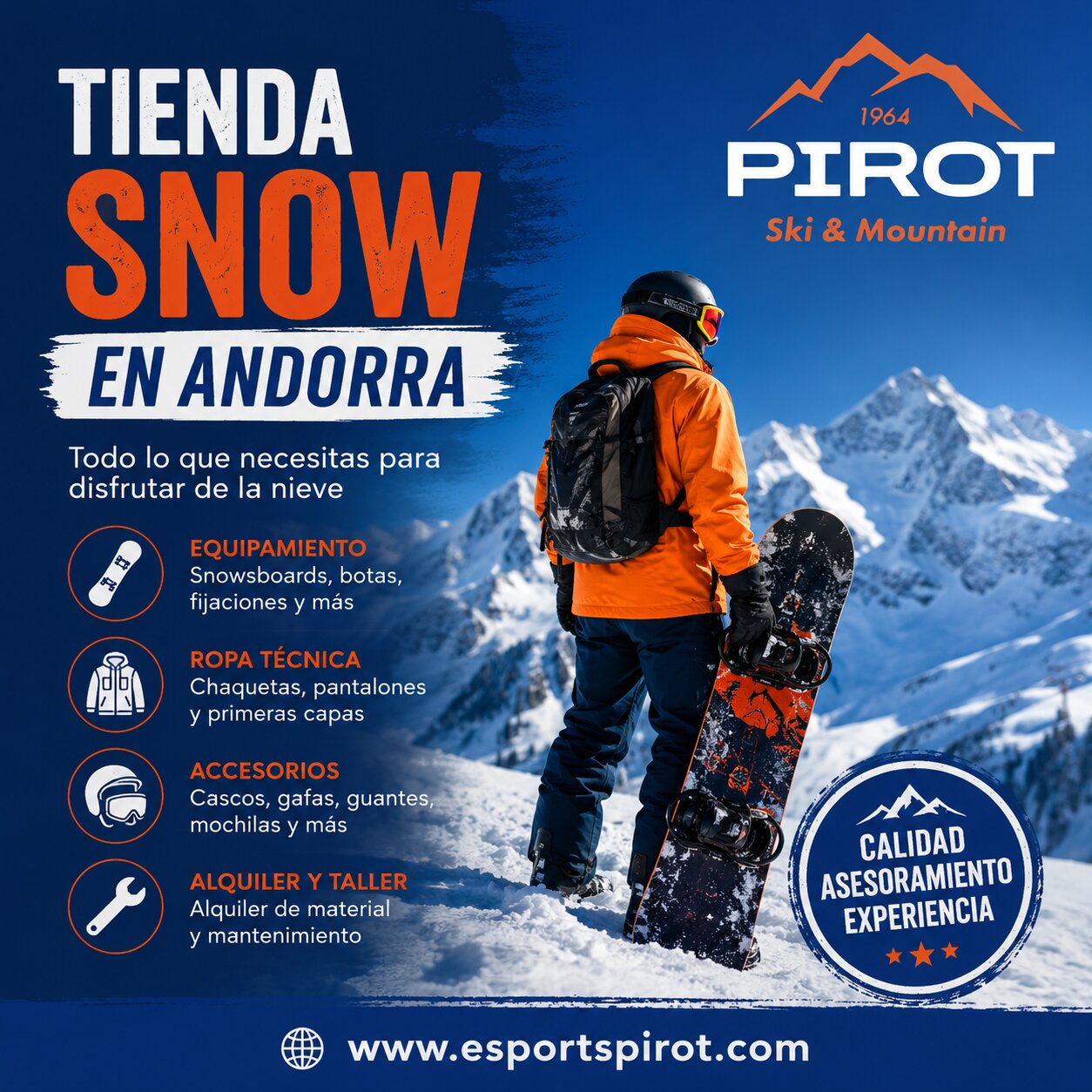 Tienda Snow en Andorra para Esquí y Snowboard | Esports Pirot
