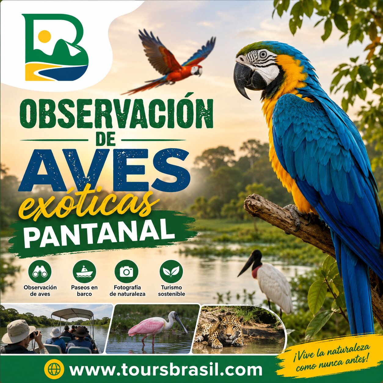 Observación de aves exóticas Pantanal: El mejor tour de naturaleza en Brasil
