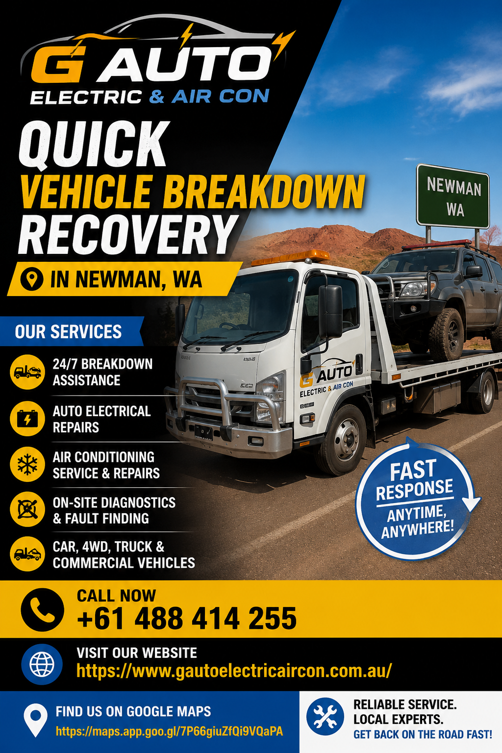 Quick Vehicle Breakdown Recovery in Newman, WA