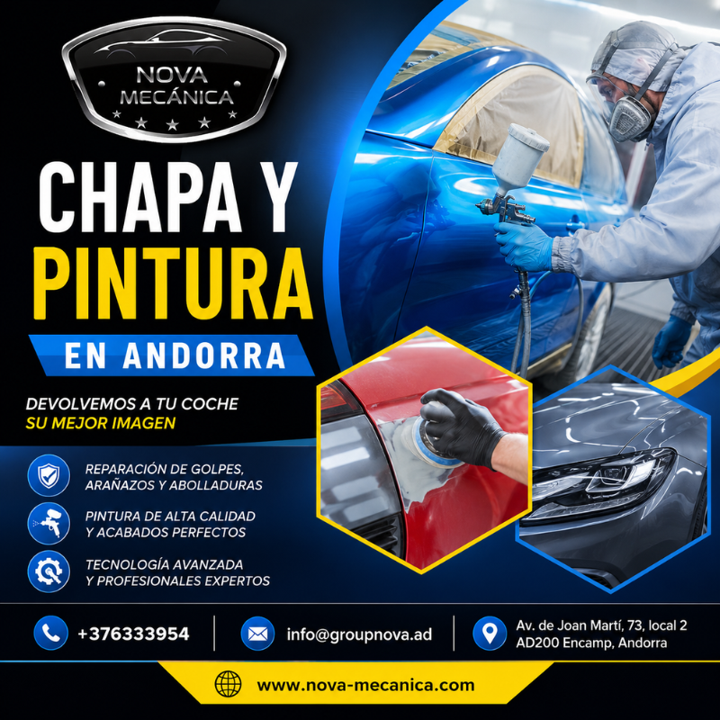 Nova Mecánica: Especialistas en Chapa y pintura en Andorra