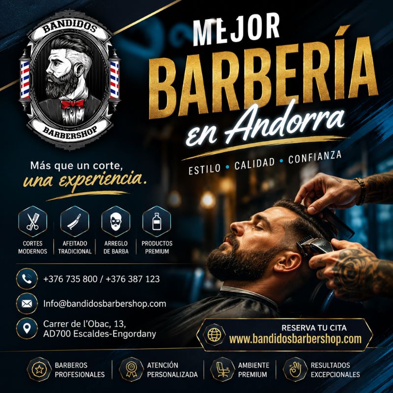 Bandidos Barbershop – Tu Mejor Barbería en Andorra para Cabello y Barba