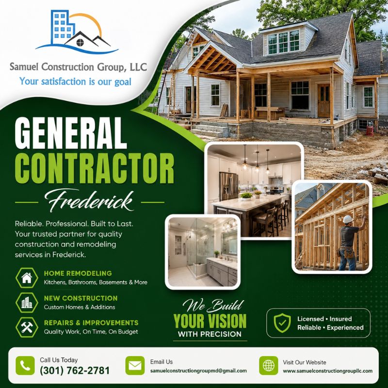 Professional General Contractor Frederick | Remodeling &amp; Renovation Experts