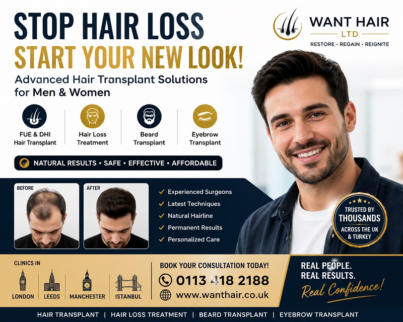 Get Natural Hair Again – Choose the UK Hair Transplant Experts!
