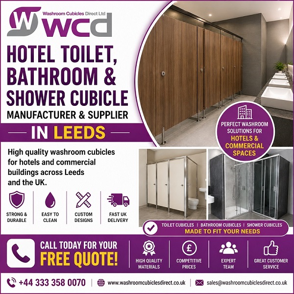 Quality Hotel Toilet, Bathroom &amp; Shower Cubicle Supplier in Leeds