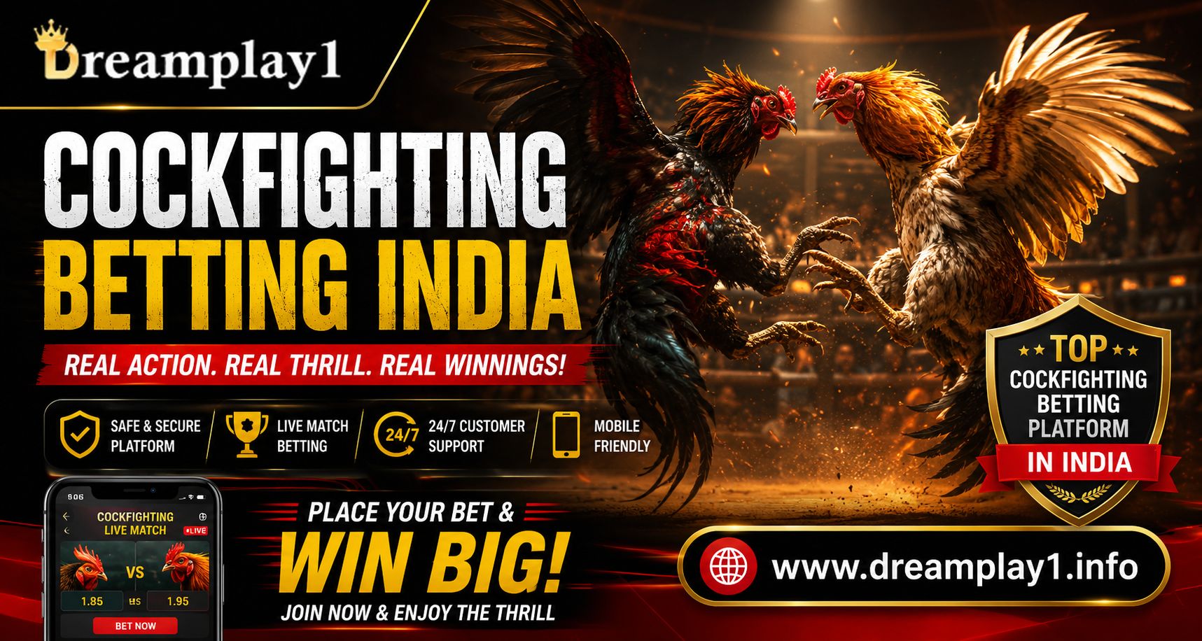 Why Choose Dreamplay1 for Cockfighting Betting India in 2026