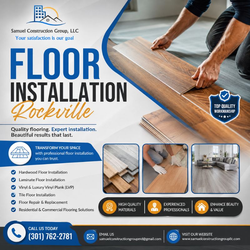 Expert Floor Installation Rockville for Homes &amp; Businesses