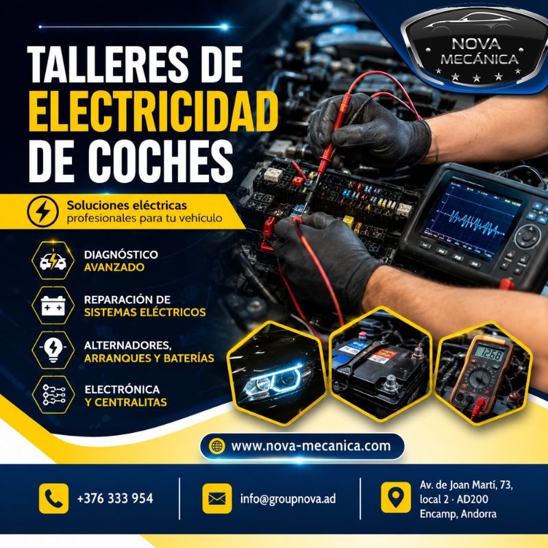 Talleres de Electricidad de Coches en Andorra | Nova Mecánica