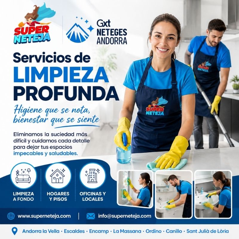 Servicios de Limpieza Profunda Andorra de Alta Calidad