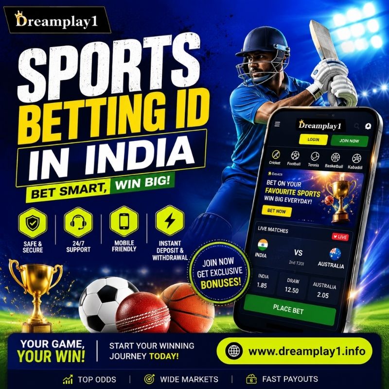 Sports Betting ID in India – Explore Dreamplay1 Online
